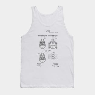 Stop Valve Vintage Patent Hand Drawing Tank Top